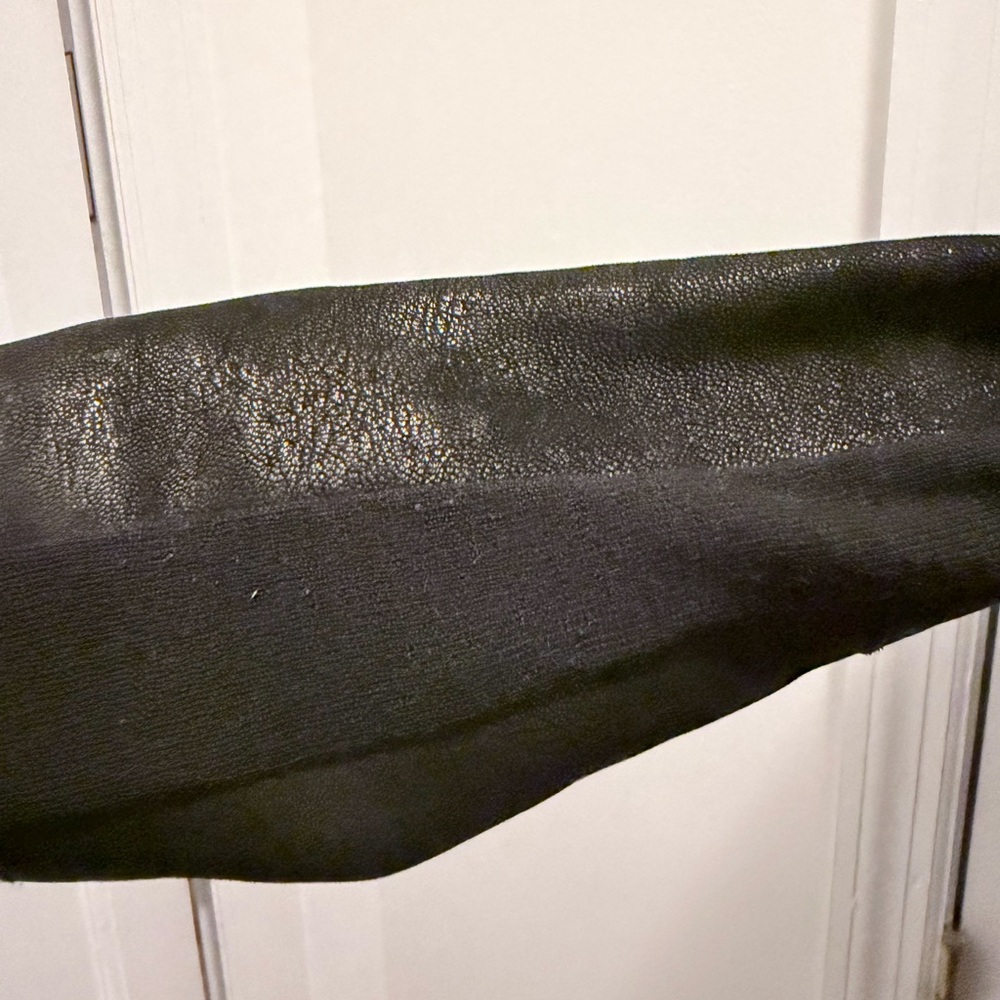 Helmut Lang Black Fur Asymmetrical Coat - Picture 8 of 10